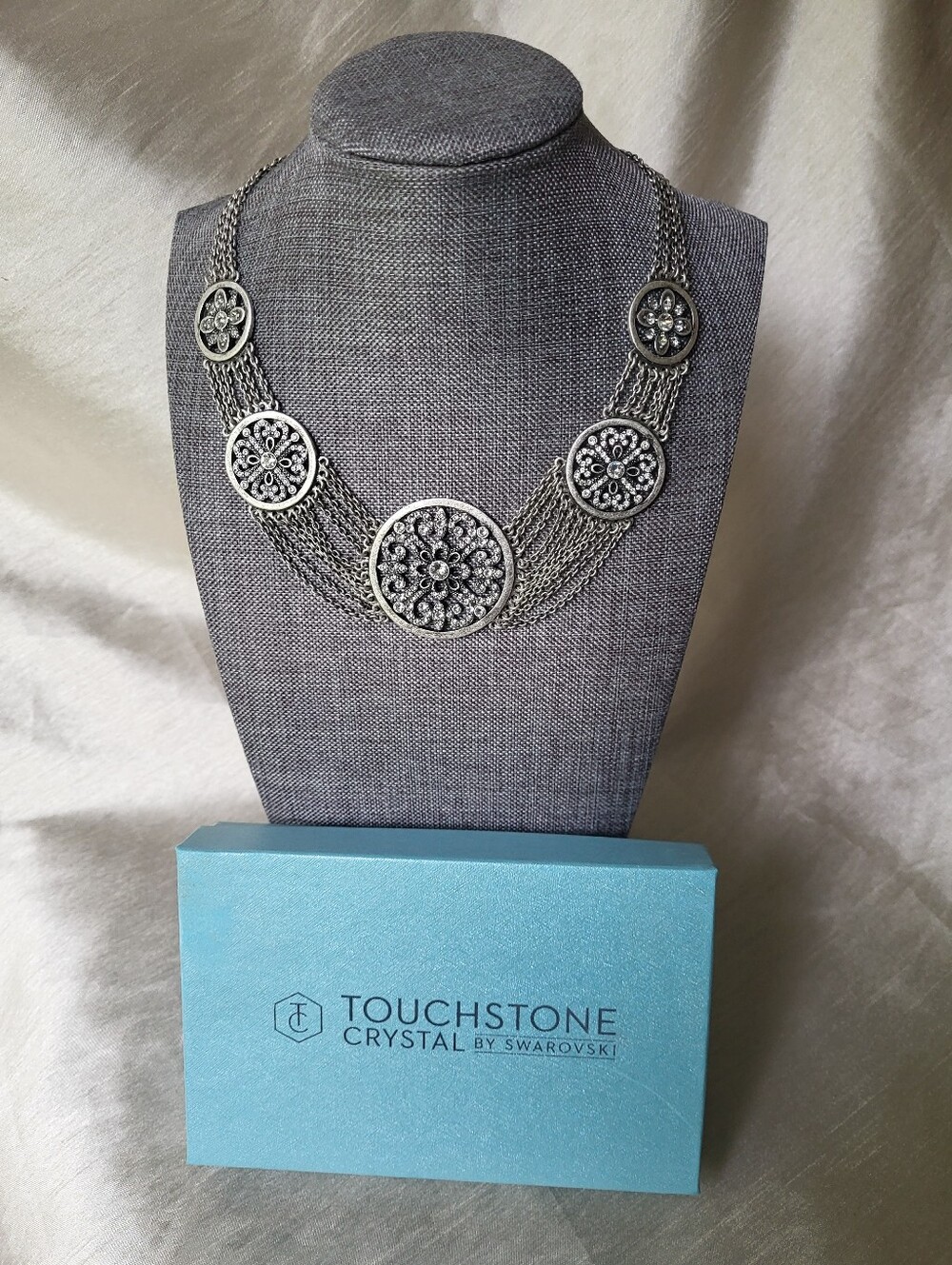 Angelique Collar Necklace Touchstone Crystal By Swarovski